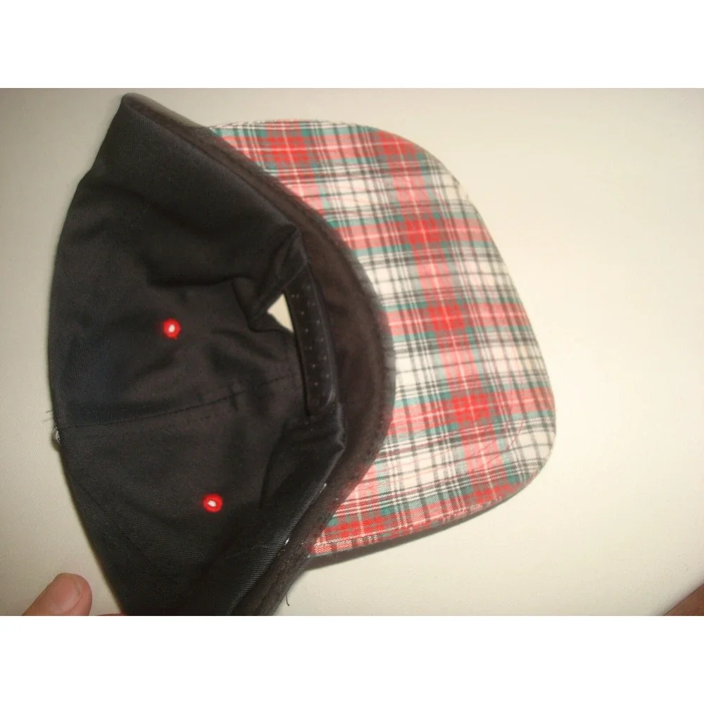 CHICAGO BULLS PLAID 80S  SCRIPT 90S SNAPBACK GOLF HAT CAP VINTAGE‎ EE3